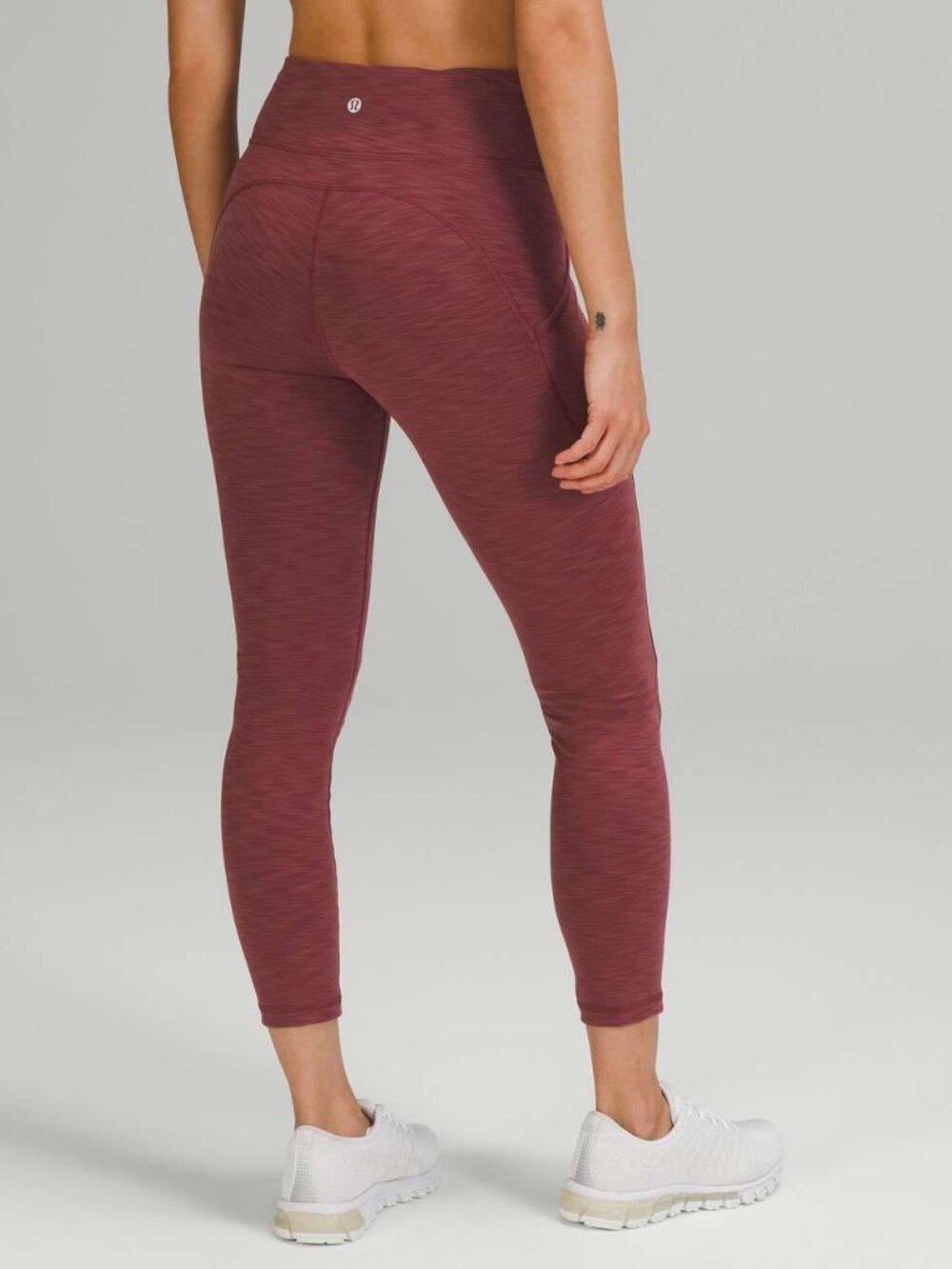 Lululemon Invigorate High-Rise Tight 25" Women’s 4 Pockets Heathered Mulled Wine